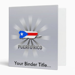 Puerto Rico Flag Map 2.0 Binder