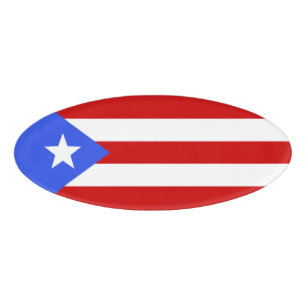 Puerto Rico flag Name Tag