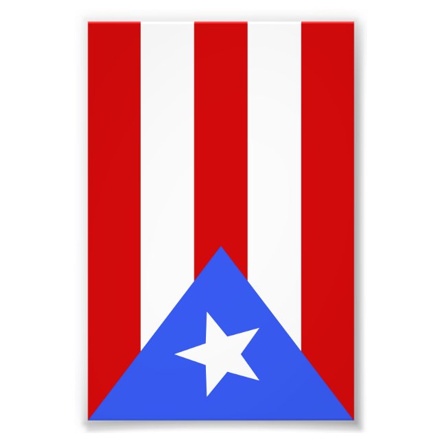 Puerto Rico flag Photo Print (Front)