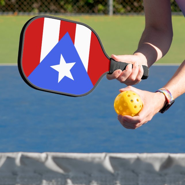 Puerto Rico flag Pickleball Paddle (Insitu)