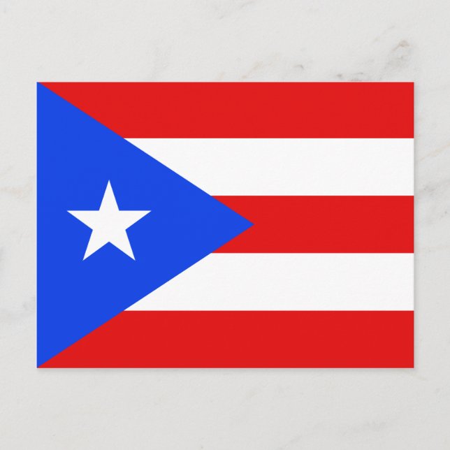 Puerto Rico Flag Postcard (Front)