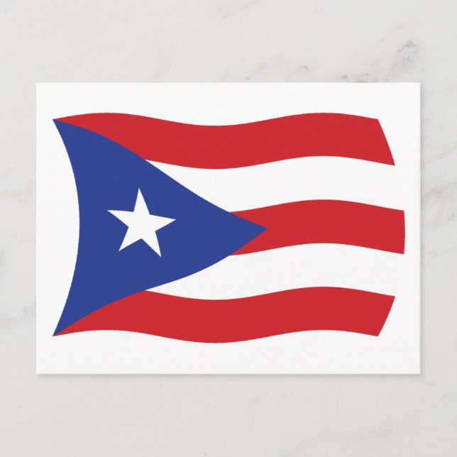 Puerto Rico Flag Postcard (Front)