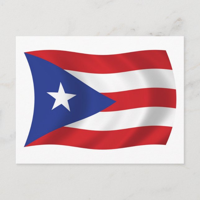 Puerto Rico Flag Postcard (Front)