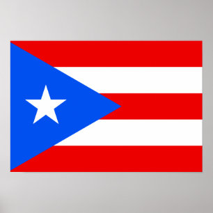 Puerto Rico Flag Poster
