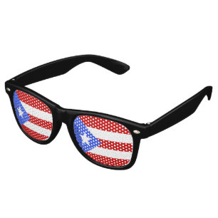 Puerto Rico flag Retro Sunglasses