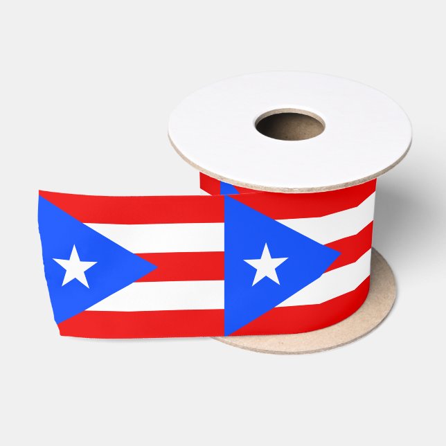 Puerto Rico Flag Satin Ribbon (Spool)
