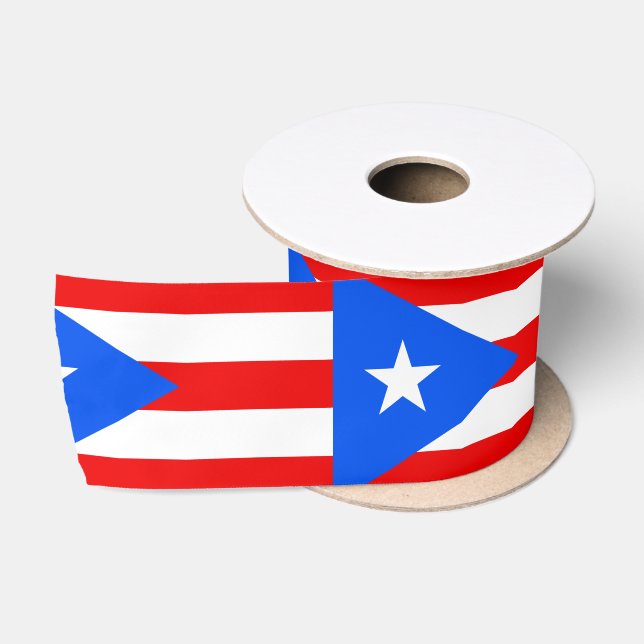 Puerto Rico Flag Satin Ribbon (Spool)