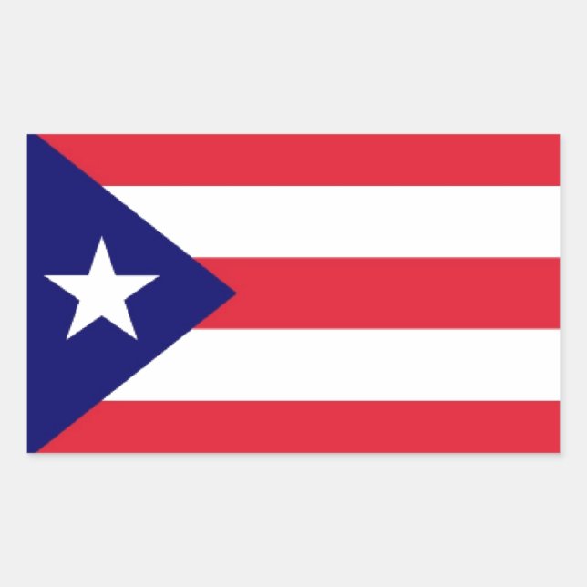 Puerto Rico Flag Sticker (Front)
