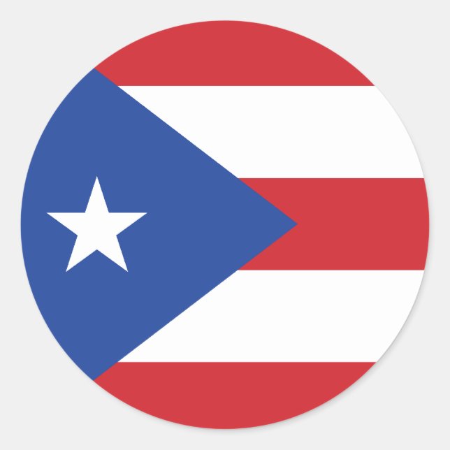 Puerto Rico Flag Sticker (Front)
