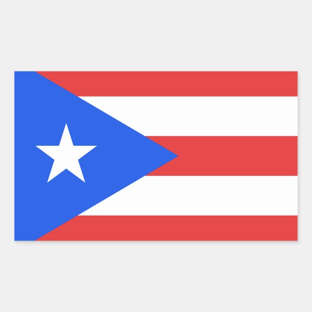 Puerto Rico Flag Sticker (Front)