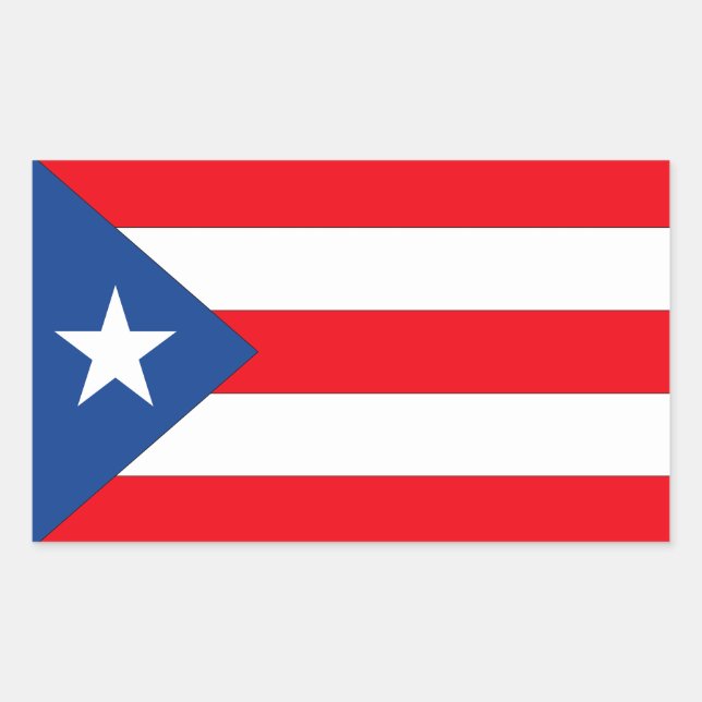 Puerto Rico Flag Sticker (Front)