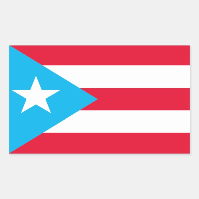 Puerto Rico Flag Sticker (Front)
