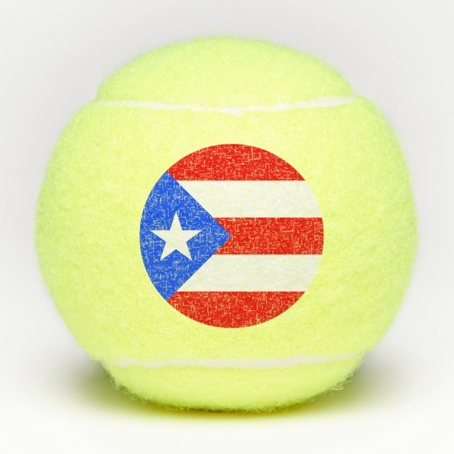 Puerto Rico Flag Tennis Balls (Front)