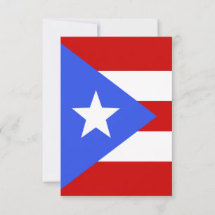Puerto Rico flag Thank You Card