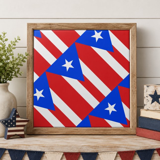 Puerto Rico Flag Tile (Puerto Rico Flag Tile)