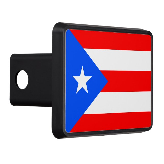 Puerto Rico Flag Trailer Hitch Cover (Right)