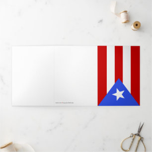 Puerto Rico flag Tri-Fold Card
