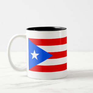 Puerto Rico Flag Two-Tone Coffee Mug