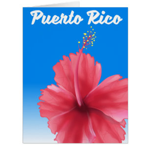 Puerto Rico Flor de maga travel poster
