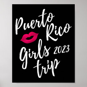 Puerto Rico Girls Trip 2023 Bachelorette Vacation Poster