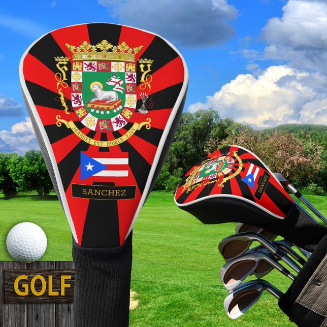 Puerto Rico Golf & Puerto Rican Flag / Patriots Golf Head Cover (Creator Uploaded)