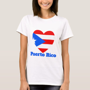 Puerto Rico Heart Flag T-Shirt