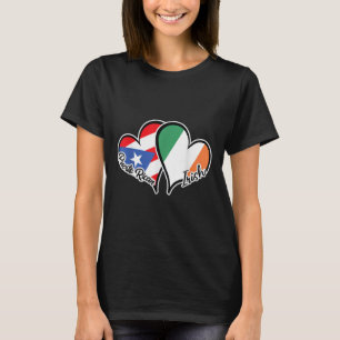 Puerto Rico Ireland Flag Half Puerto Rican Half Ir T-Shirt