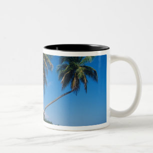 Puerto Rico, Isla Verde, palm trees. Two-Tone Coffee Mug