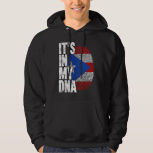 Puerto Rico It's In My DNA For Men Flag Puerto Ri Hoodie