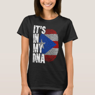 Puerto Rico It's In My DNA For Men Flag Puerto Ri T-Shirt