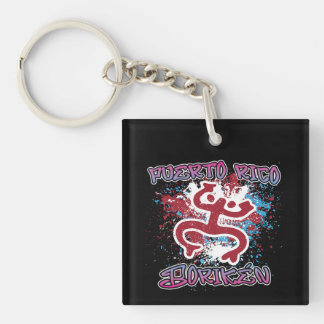Puerto Rico Koki Taíno Street Art Graffiti Keychain