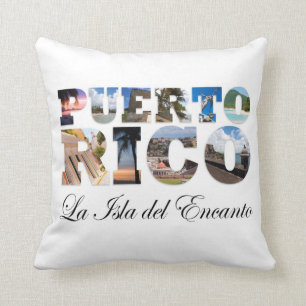 Puerto Rico La Isla Del Encanto Throw Pillow