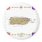Puerto Rico Map + Flags Magnet