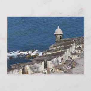 Puerto Rico, Old San Juan, section of El Morro Postcard