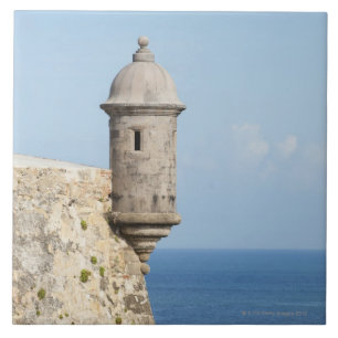 Puerto Rico, Old San Juan, section of El Morro Tile