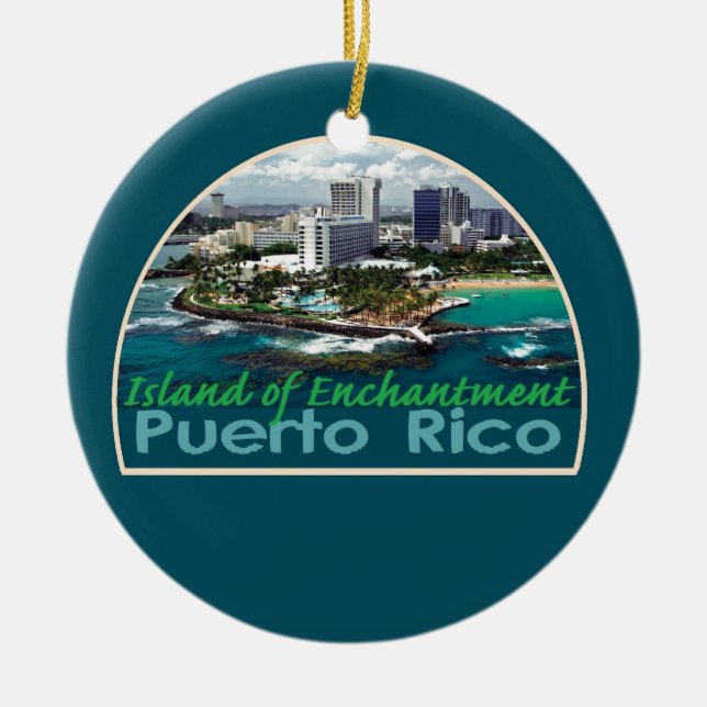 PUERTO RICO Orament Ceramic Ornament (Front)