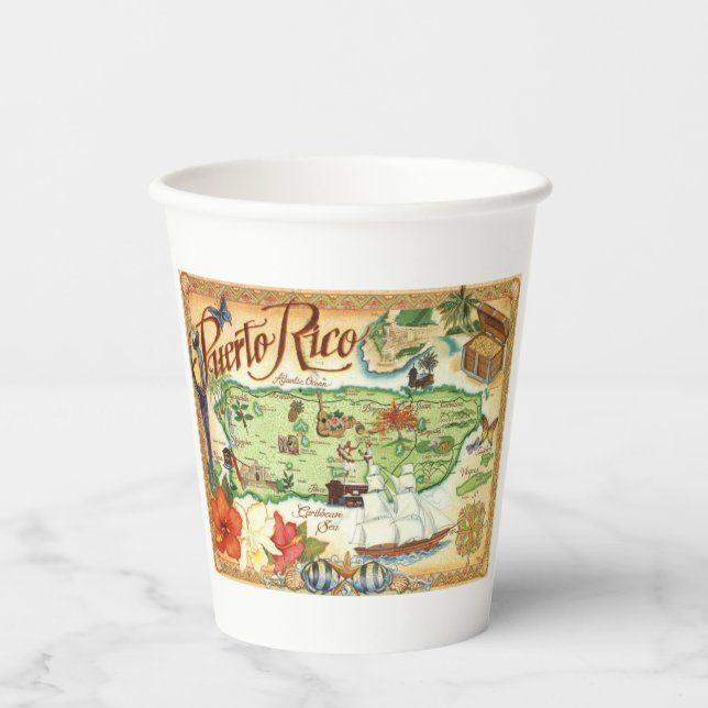 Puerto Rico Paper Cups (Front)