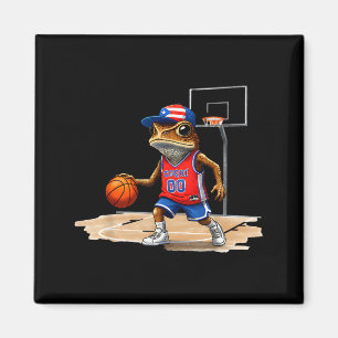 Puerto Rico Patriotic Flag Boricua Fun Basketball  Magnet