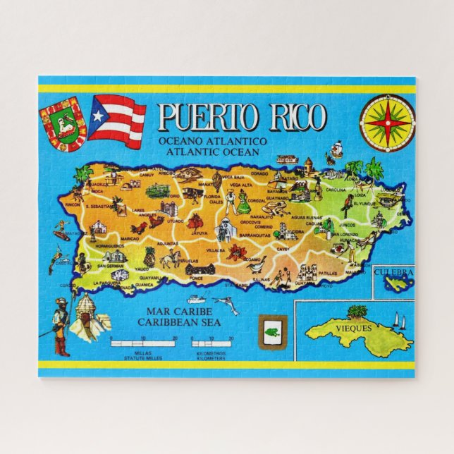 Puerto rico Postcard 16x20  Jigsaw Puzzle (Horizontal)