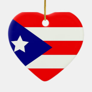 Puerto Rico Pride Ceramic Ornament