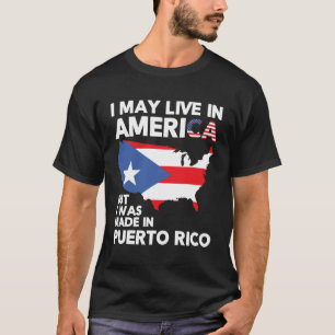 Puerto Rico Puerto Rican Roots American Map Flag G T-Shirt