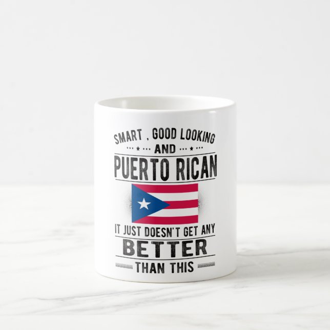 Puerto Rico Puerto Rican Roots Puerto Rico Flag Coffee Mug (Center)