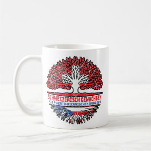 Puerto Rico Puerto-ricanisch Schweizer Schweiz Coffee Mug