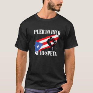 Puerto Rico Se Respeta Puerto Rico Map T-Shirt
