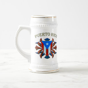 Puerto Rico - Shield Beer Stein