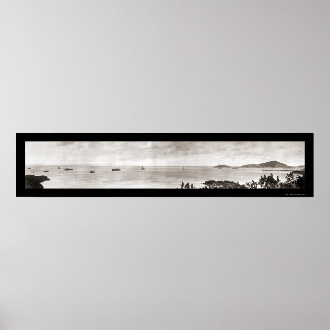 Puerto Rico Ships Photo 1914 Poster (Front)