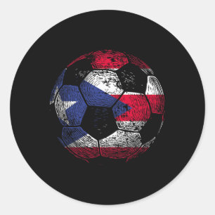 Puerto Rico Soccer  Classic Round Sticker