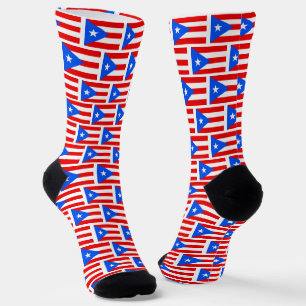 Puerto Rico Socks, patriotic Puerto Rican Flag Socks
