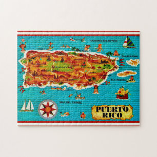 Puerto Rico Spanish 11x14 Puzzle