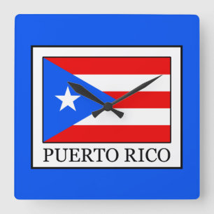 Puerto Rico Square Wall Clock